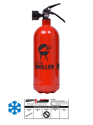 Jockel F2JM 5 Designfeuerlöscher wiederbefüllbar, 2L, EN3